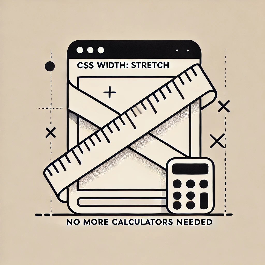 CSS width: stretch - 더 이상 계산기가 필요 없습니다